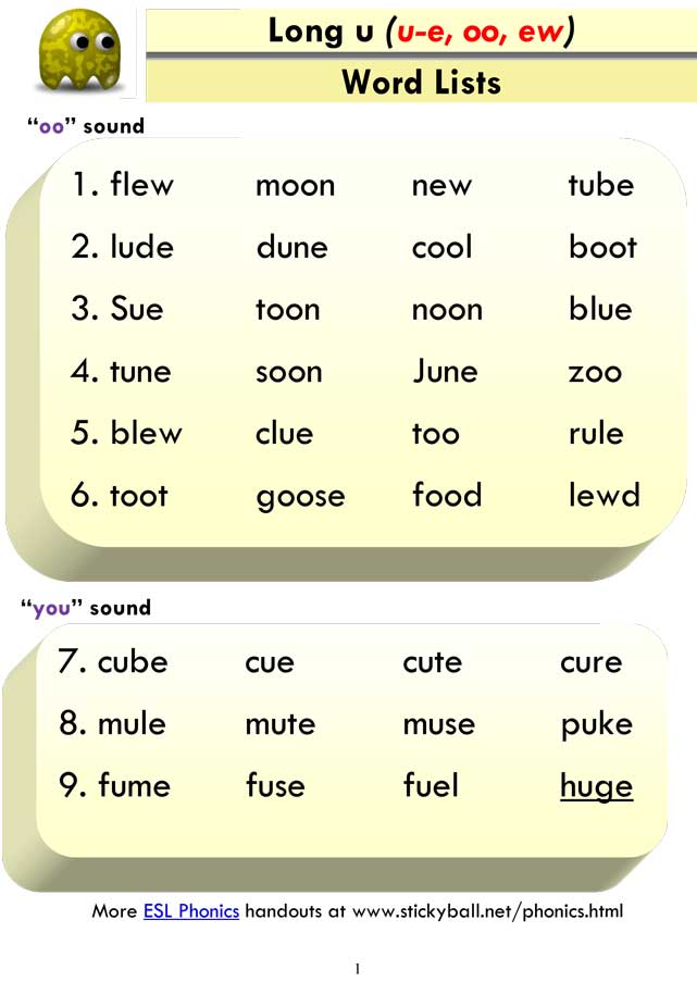 Long U Word Search Worksheet For 1st 2nd Grade Lesson Planet Gambaran